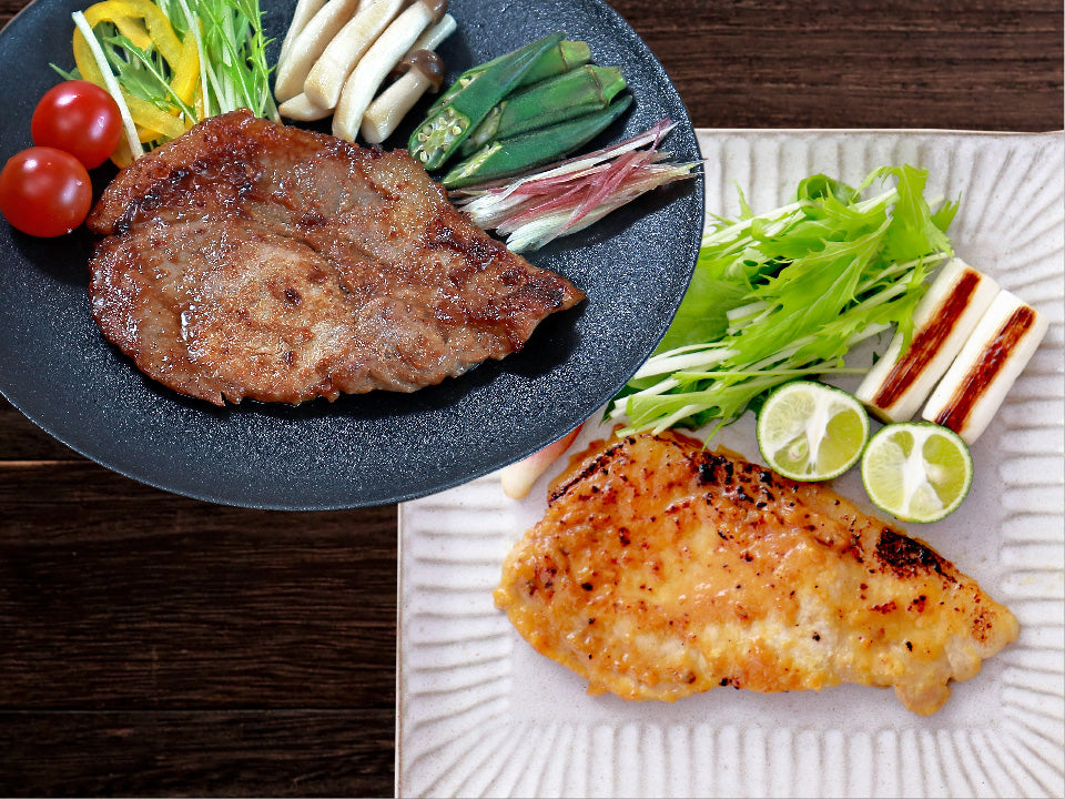 【早割受付中10%OFF】【ギフト】元気豚 ロース味噌漬2種セット（8枚入）　【700】　