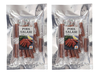 元気豚 サラミ　60ｇ×2パック【ポスト投函】【900】