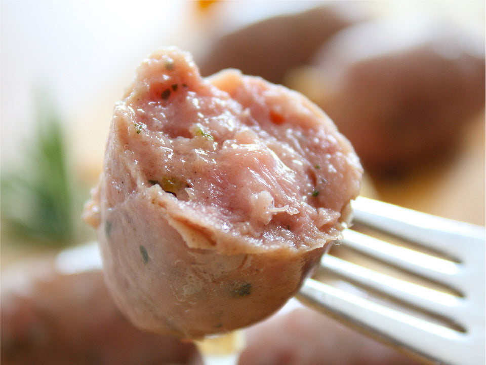 元気豚 粗挽きハーブフランク　200ｇ（6本入）