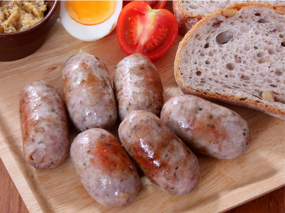 元気豚 粗挽きハーブフランク　200ｇ（6本入）