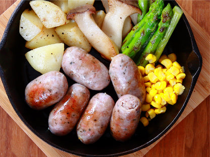 元気豚 粗挽きハーブフランク　200ｇ（6本入）