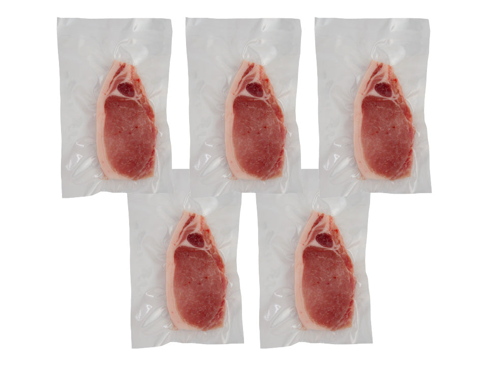 ＜お買得5枚セット＞元気豚 ローススライス（厚切り）　100ｇ×5枚　【T-011】