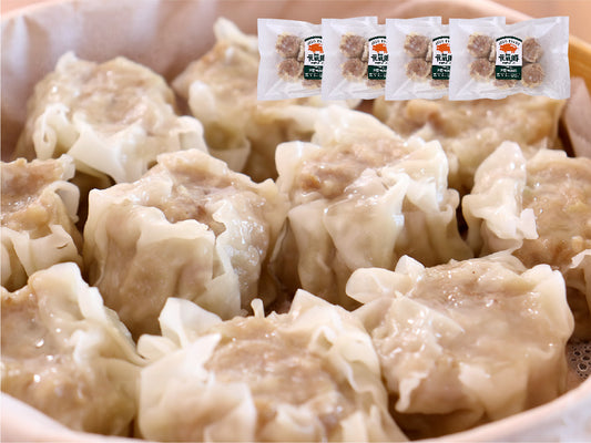 ＜送料込み・限定販売＞元気豚 大粒肉焼売 4個セット（300ｇ【50ｇ×6個入】×4P）【341】